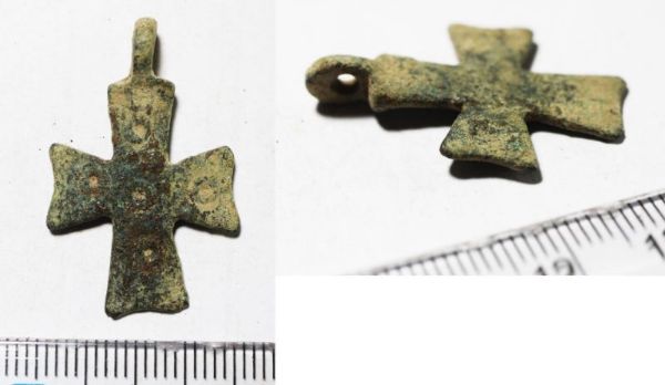 Picture of ANCIENT BYZANTINE BRONZE CROSS. JORDAN. 800 - 1000 A.D