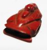 Picture of ANCIENT EGYPT, NEW KINGDOM. RED JASPER DUCK AMULET WITH THUTMOSE III CARTOUCHE. 1479 - 1425 B.C