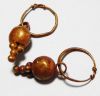 Picture of ANCIENT CANAANITE . PAIR OF GOLD EARRINGS. 1550 - 1200 B.C