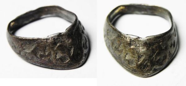 Picture of ANCIENT Medieval Silver Archer's Ring, 13th-15th century
