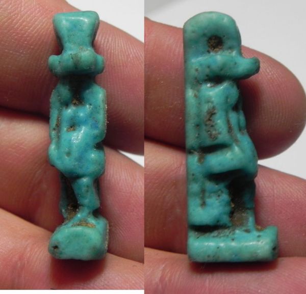 Picture of ANCIENT EGYPT - FAIENCE TAWERET AMULET . 600 - 300 B.C