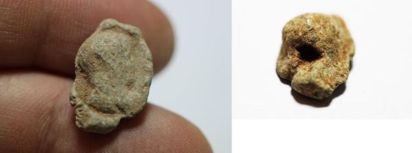 Picture of ANCIENT HELLENISTIC / EARLY ROMAN LEAD SEAL IMPRESSION. 4TH B.C - 2ND A.D