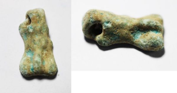 Picture of ANCIENT ROMAN FAIENCE PHALLIC AMULET . 100 - 200 A.D