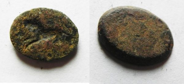 Picture of ANCIENT HOLY LAND BRONZE INTAGLIO, ROMAN OR EARLIER. 100 A.D