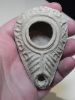Picture of Holy land, Judaea - ByzantineTerracotta Oil Lamp with inscription