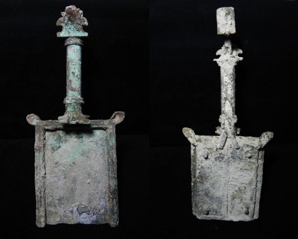 Picture of A Beautiful Roman Bronze ceremonial incense shovel 100 - 200 A.D!