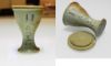 Picture of ANCIENT EGYPT. FAIENCE COSMETIC CUP WITH LID . LATE PERIOD. 600 -300 B.C