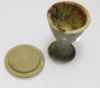 Picture of ANCIENT EGYPT. FAIENCE COSMETIC CUP WITH LID . LATE PERIOD. 600 -300 B.C