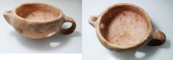 Picture of ANCIENT HOLY LAND. IRON AGE II STONE MILK CUP 900 - 700 B.C