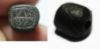 Picture of Iron Age II bronze seal. W/ pseudo-alphabetic Inscription.  South of Jordan. Ancient Edom. 600 B.C
