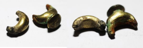 Picture of ANCIENT HOLY LAND. 2 GOLD FRAGMENTS. IRON AGE. 800 B.C