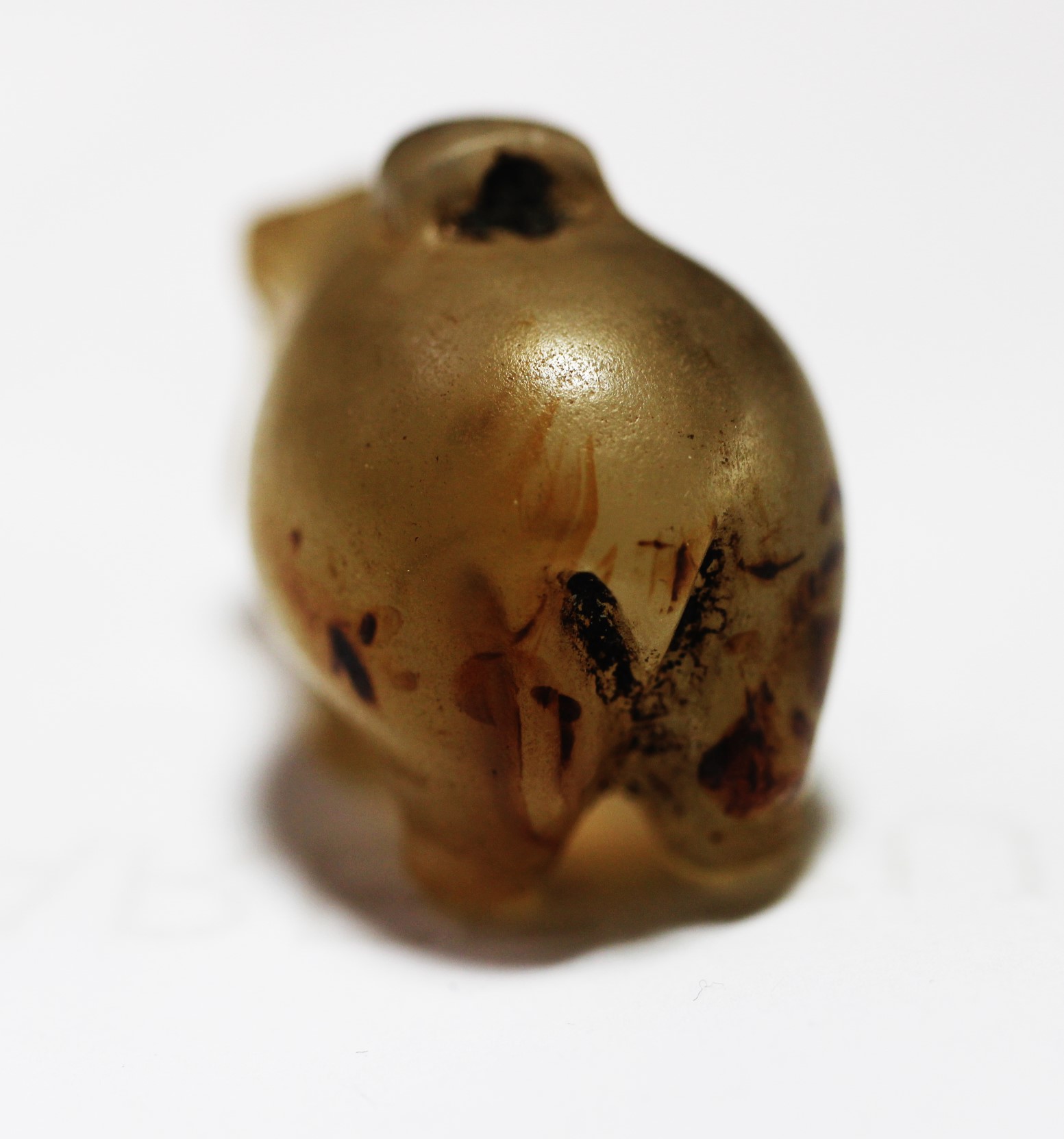 Acropolo. ANCIENT EGYPT. RARE CARNELIAN HIPPOPOTAMUS AMULET. 13TH CENTURY B.C