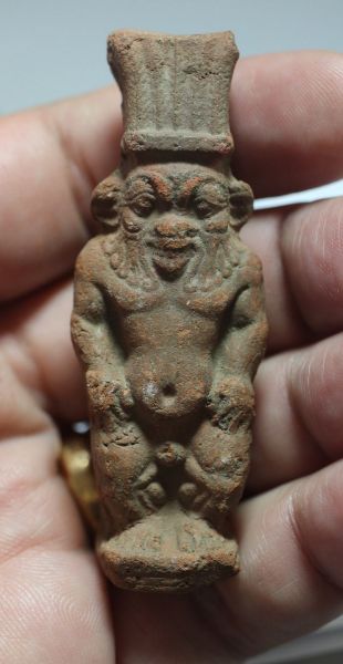 Picture of ANCIENT EGYPT. PTOLEMAIC / ROMAN ERA TERRACOTTA BES.   300 B.C - 100 A.D