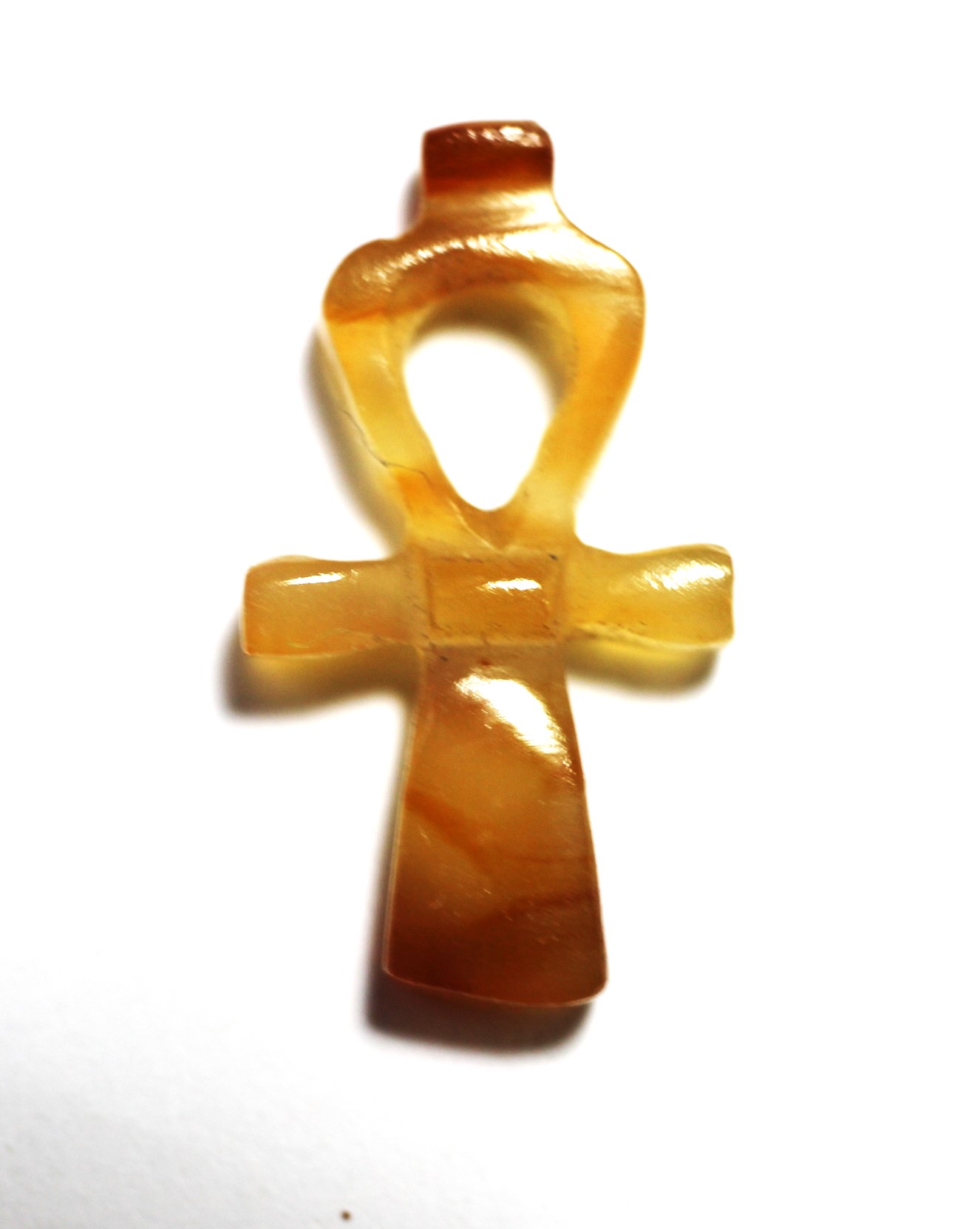 Acropolo. ANCIENT EGYPT. NEW KINGDOM CARNELIAN ANKH AMULET. 1300 B.C