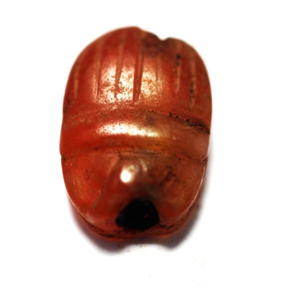 Picture of ANCIENT EGYPT. NEW KINGDOM STONE SCARAB. 1400 - 1200 B.C