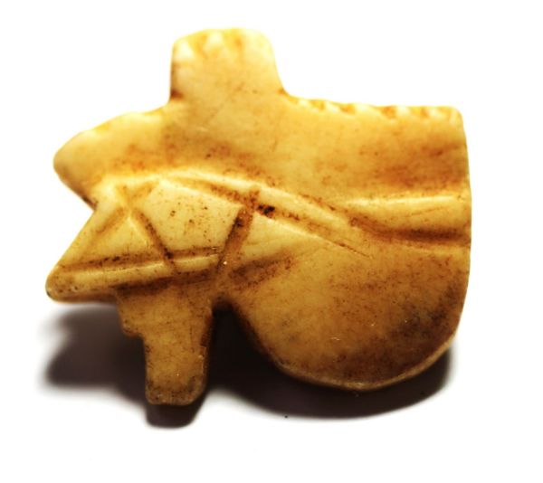 Picture of ANCIENT EGYPT.  STONE EYE OF HORUS AMULET. 1400 B.C