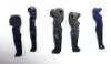 Picture of ANCIENT EGYPT. LOT OF 5  LAPIS LAZULI STONE   AMULETS. 1400 B.C