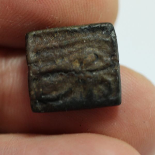 Picture of ANCIENT EGYPT.  FAIENCE BEAD. EYE OF HORUS. 600 B.C