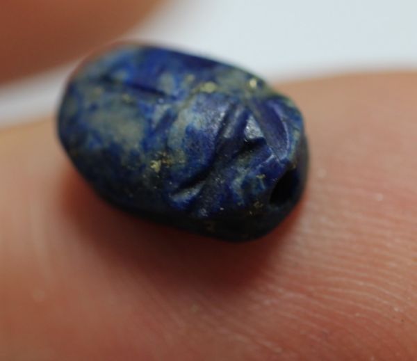 Picture of ANCIENT EGYPT. RARE NEW KINGDOM LAPIS LAZULI STONE SCARAB 13TH CENTURY B.C.