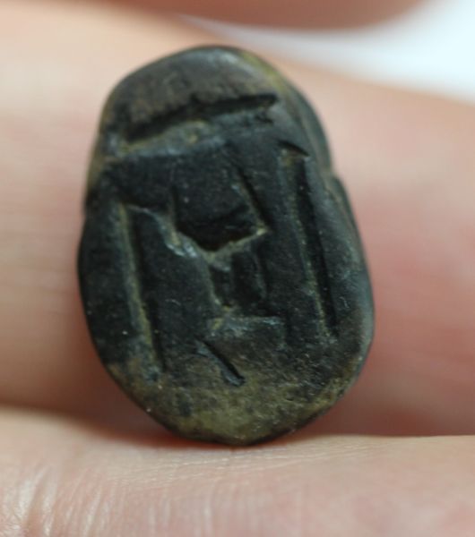 Picture of ANCIENT EGYPT. RARE NEW KINGDOM  STONE SCARAB 13TH CENTURY B.C.