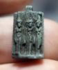 Picture of ANCIENT EGYPT. FAIENCE  TRIAD AMULET. 1400 - 1200 B.C  NEW KINGDOM