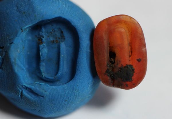 Picture of ANCIENT EGYPT. NEW KINGDOM STONE SCARAB.  1300 B.C