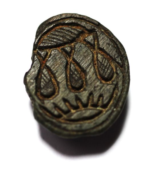 Picture of ANCIENT EGYPT. NEW KINGDOM. STONE SCARABOID. 1400 - 1200 B.C