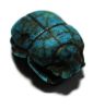Picture of ANCIENT EGYPT. FAIENCE (EGYPTIAN BLUE) SCARAB. NEW KINGDOM. 1400 - 1300  B.C