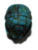 Picture of ANCIENT EGYPT. FAIENCE (EGYPTIAN BLUE) SCARAB. NEW KINGDOM. 1400 - 1300  B.C