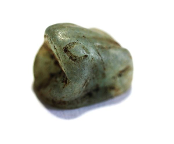 Picture of ANCIENT EGYPT. NEW KINGDOM. STONE FROG SHAPED SCARABOID. 1250 B.C