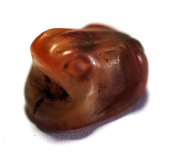 Picture of ANCIENT EGYPT. NEW KINGDOM. STONE FROG SHAPED SCARABOID. 1250 B.C
