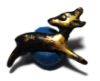 Picture of ANCIENT EGYPT. NEW KINGDOM  GOLD IBEX AMULET . 1250 B.C