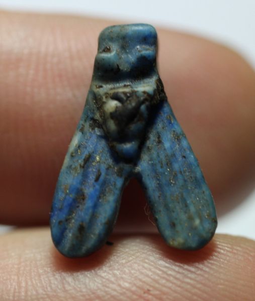 Picture of ANCIENT EGYPT. LARGE LAPIS LAZULI FLY AMULET. 1250 B.C