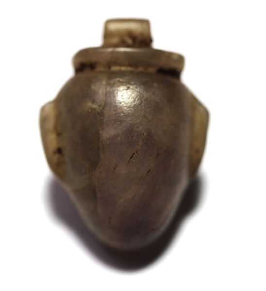 Picture of ANCIENT EGYPT. RARE AMETHYST STONE HEART AMULET. 1250 B.C