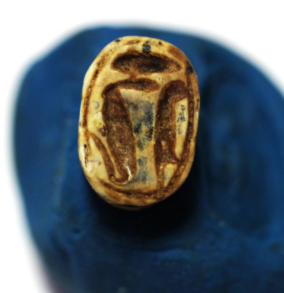 Picture of ANCIENT EGYPT.  NEW KINGDOM  STONE SCARAB. 1400 - 1200 B.C