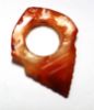 Picture of  ANCIENT EGYPT. CARNELIAN HEART AMULET. 1250 B.C  NEW KINGDOM. RARE SCHEMATIC TYPE