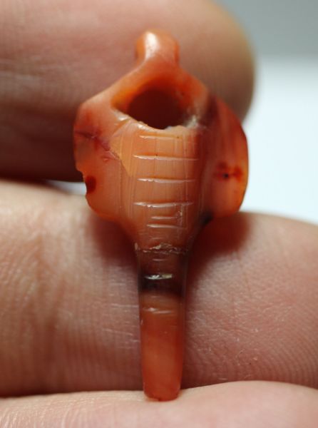 Picture of ANCIENT EGYPT. CARNELIAN CROCODILE? AMULET. 1250 B.C