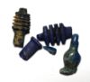 Picture of ANCIENT EGYPT.  GROUP OF DAMAGED AMULETS. LAPIS LAZULI. 1250 B.C