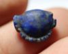 Picture of ANCIENT EGYPT. LAPIS LAZULI SEA SHELL AMULET. 1250 B.C