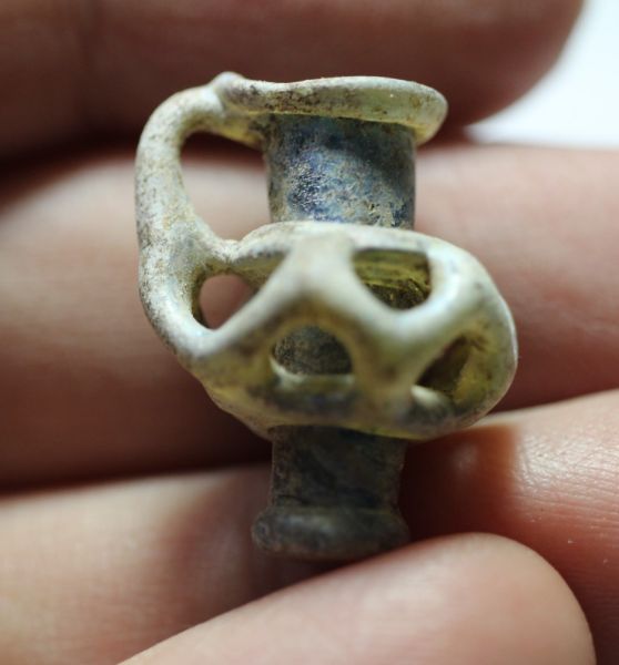 Picture of ANCIENT ROMAN GLASS JUG AMULET. 200 - 300 A.D