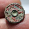 Picture of ANCIENT ROMAN BRONZE BUTTON. TRACES OF GLASS INLAY. 200 A.D