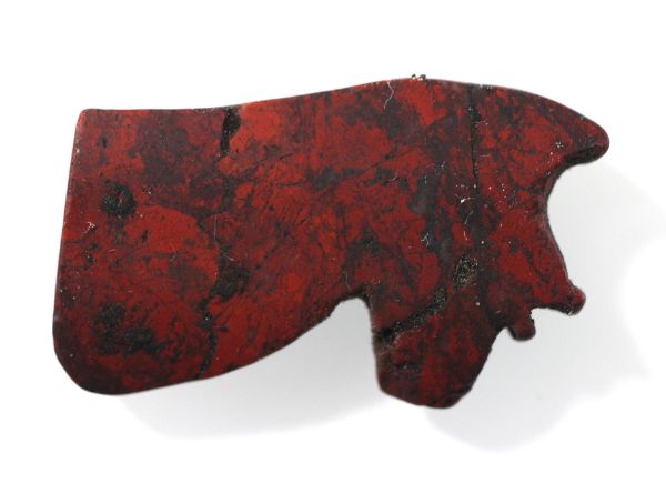 Picture of ANCIENT EGYPT. RED JASPER STONE EYE OF HORUS AMULET. 1250 B.C