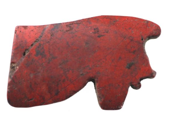 Picture of ANCIENT EGYPT. RED JASPER STONE EYE OF HORUS AMULET. 1250 B.C