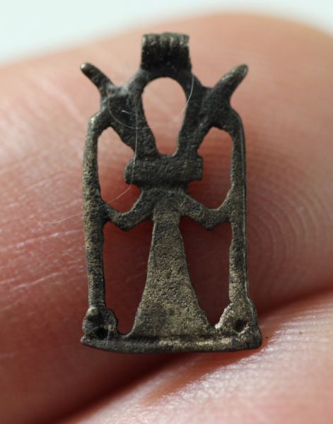 Picture of ANCIENT EGYPT. SILVER ANKH AMULET. 1250 B.C