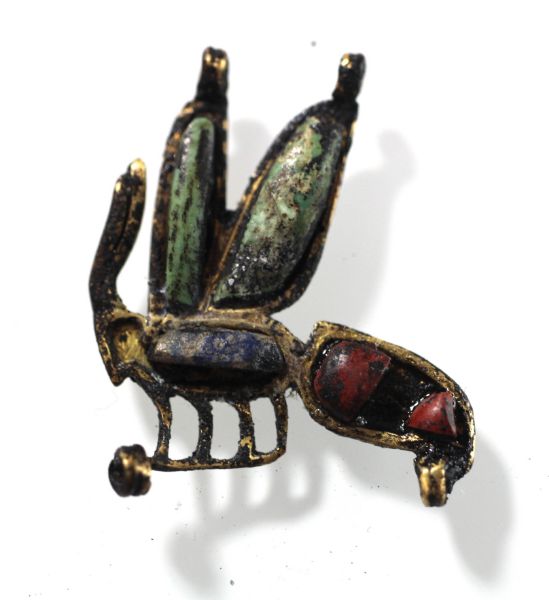 Picture of ANCIENT EGYPT. GOLD & STONE BEE AMULET . 1250 B.C