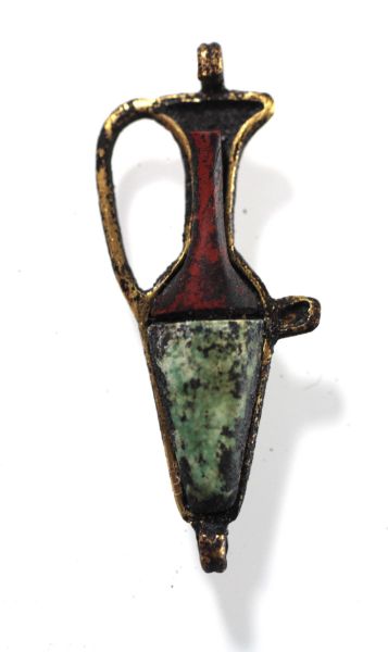 Picture of ANCIENT EGYPT. GOLD & STONE JUG AMULET . 1250 B.C