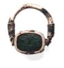 Picture of ANCIENT EGYPT.  SILVER & GREEN STONE SWIVLE RING. 1250 B.C