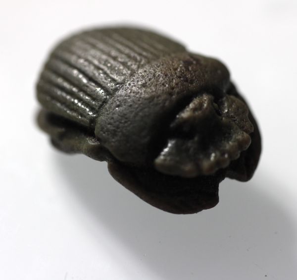 Picture of ANCIENT EGYPT. FAIENCE BUTTON SCARAB. 1400 - 1200 B.C