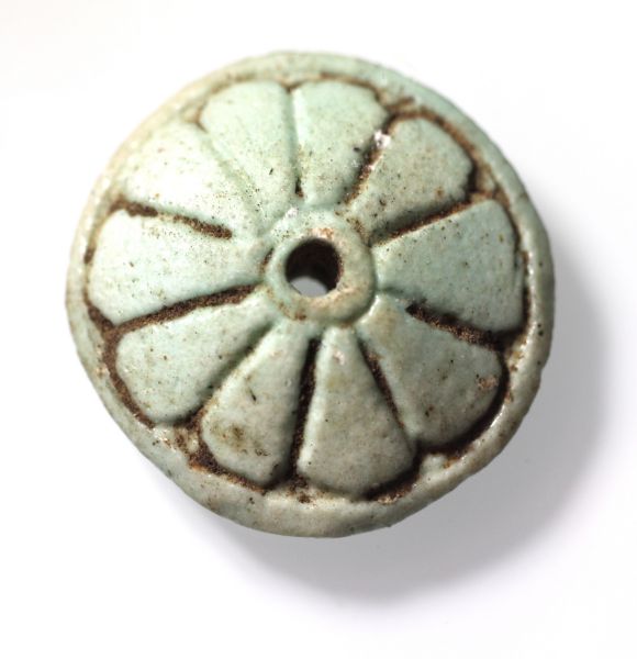Picture of ANCIENT EGYPT. BEAUTIFUL FAIENCE ROSETTE. 600 -300 B.C