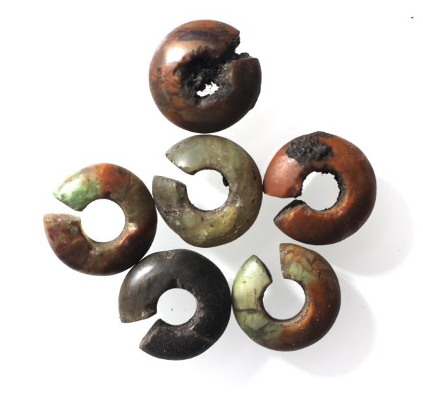 Picture of  Ancient Egypt. LOT OF 6 HAIR RINGS. NEW KINGDOM.   1250 B.C 